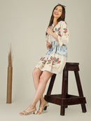 Coral Leaf Kurti