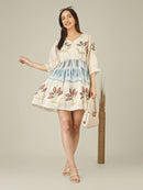 Coral Leaf Kurti