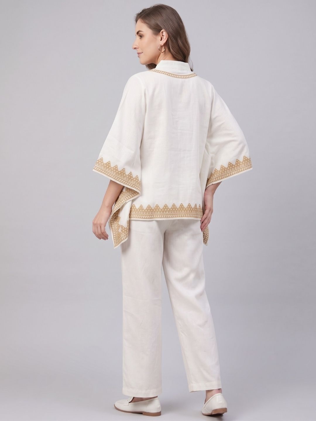 AUERLIAN THREADWORK KAFTAN CO-ORD SET