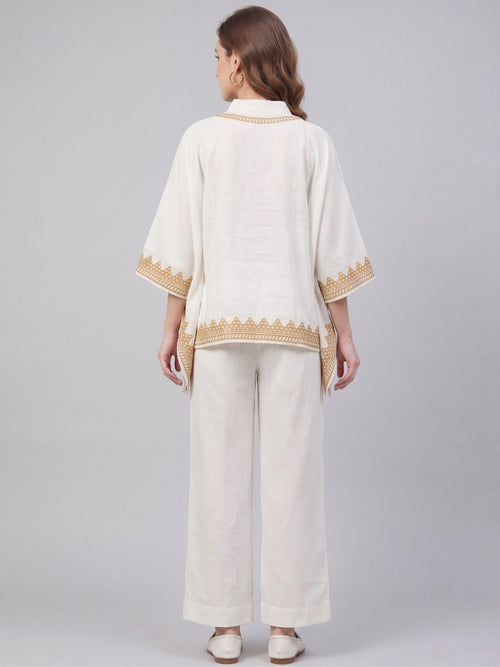 AUERLIAN THREADWORK KAFTAN CO-ORD SET