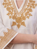 AUERLIAN THREADWORK KAFTAN CO-ORD SET