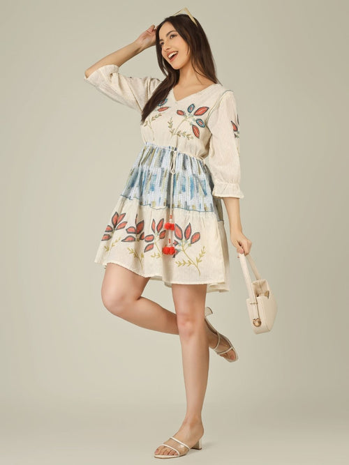 Coral Leaf Kurti
