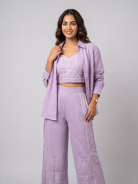 THE WILDFLOWER EMBRODERED 3-PIECE CO-ORD SET