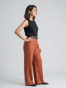 CLASSIC BELTED WIDE LEG TROUSER