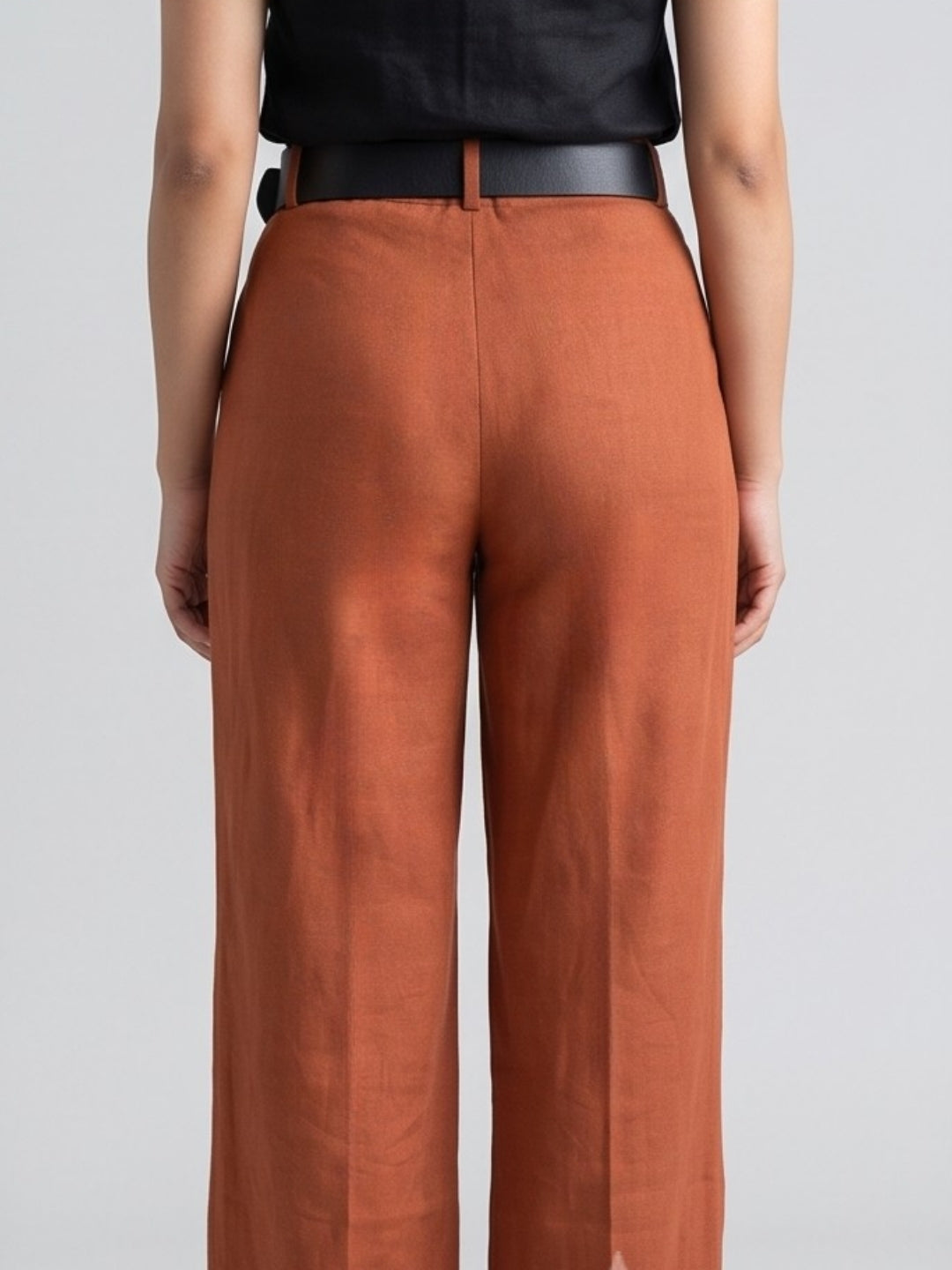 CLASSIC BELTED WIDE LEG TROUSER