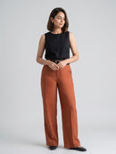 CLASSIC BELTED WIDE LEG TROUSER