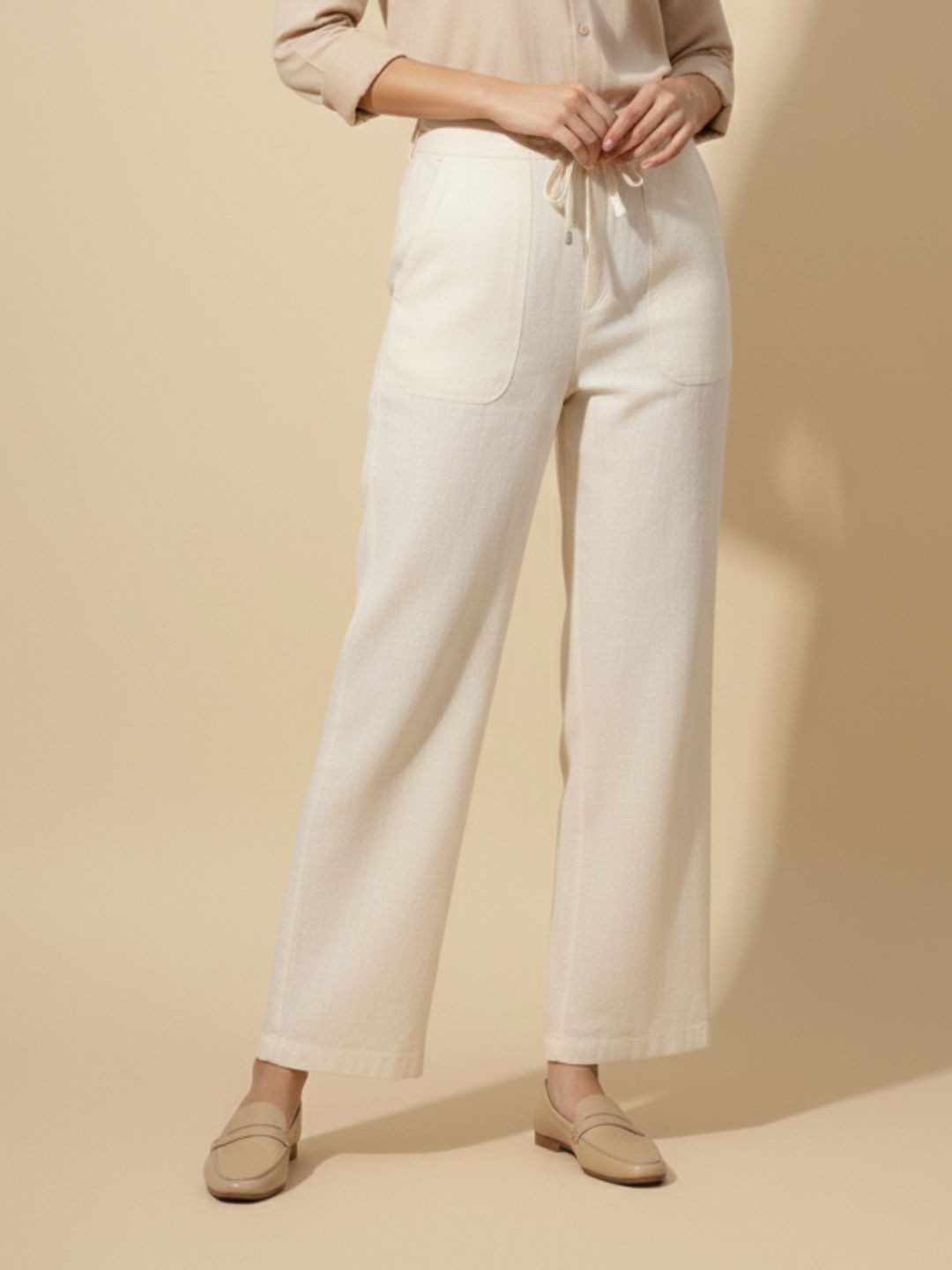 BREEZE STRAIGHT-FIT LINEN PANTS