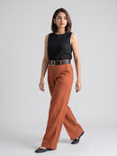 CLASSIC BELTED WIDE LEG TROUSER