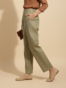 BREEZE STRAIGHT-FIT LINEN PANTS