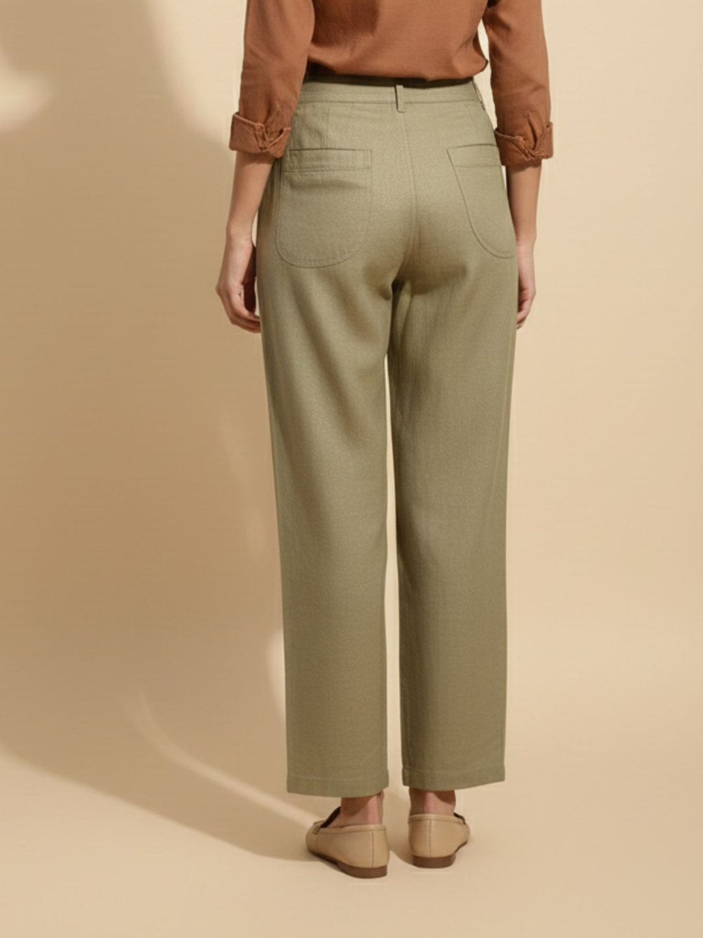 BREEZE STRAIGHT-FIT LINEN PANTS