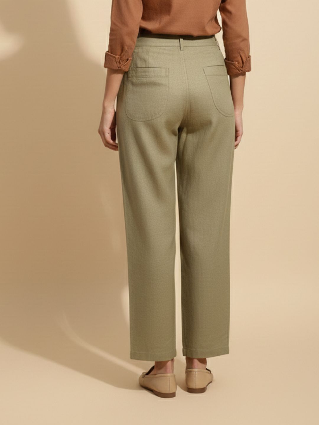BREEZE STRAIGHT-FIT LINEN PANTS