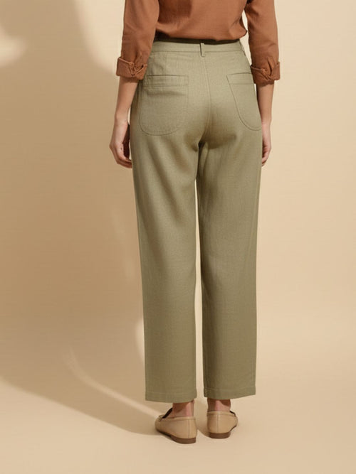 BREEZE STRAIGHT-FIT LINEN PANTS
