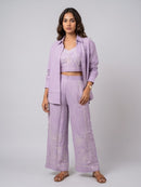 THE WILDFLOWER EMBRODERED 3-PIECE CO-ORD SET