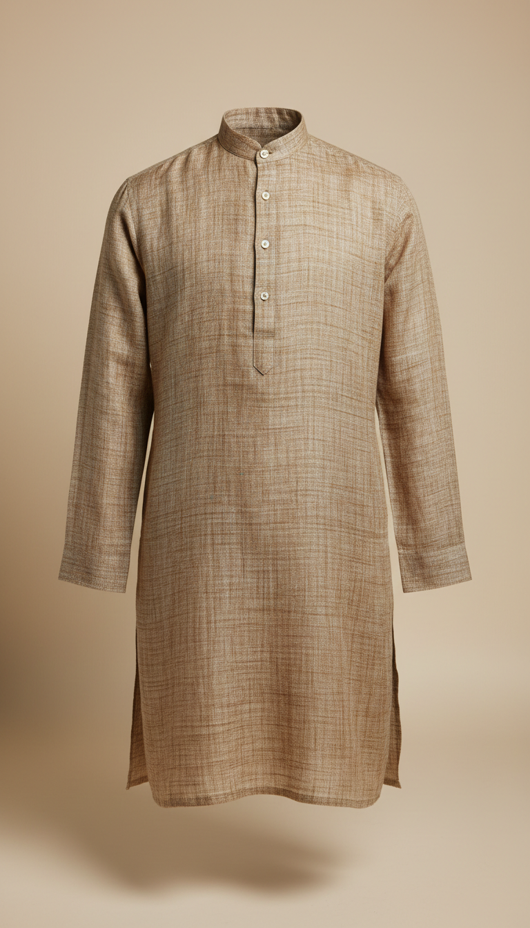 Linen Sari With Contemporary Borders