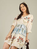Coral Leaf Kurti