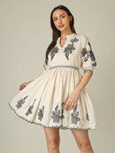 Threaded Noir Kurti