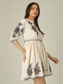 Threaded Noir Kurti