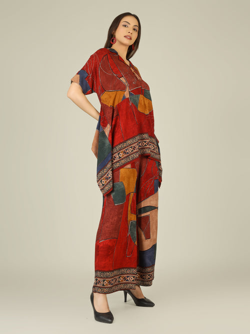 THE RED MOSAIC CO-ORD SET