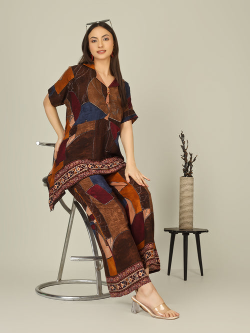 THE BROWN MOSAIC CO-ORD SET